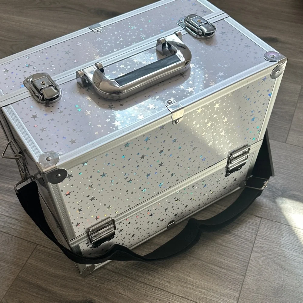 Holographic Star Makeup Train Case - Joliegrace